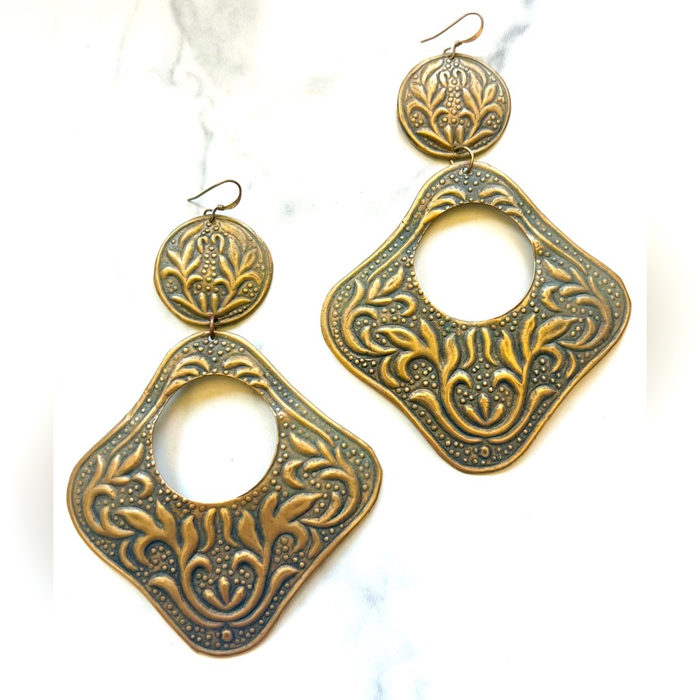 Large Vintage Boutique Earrings